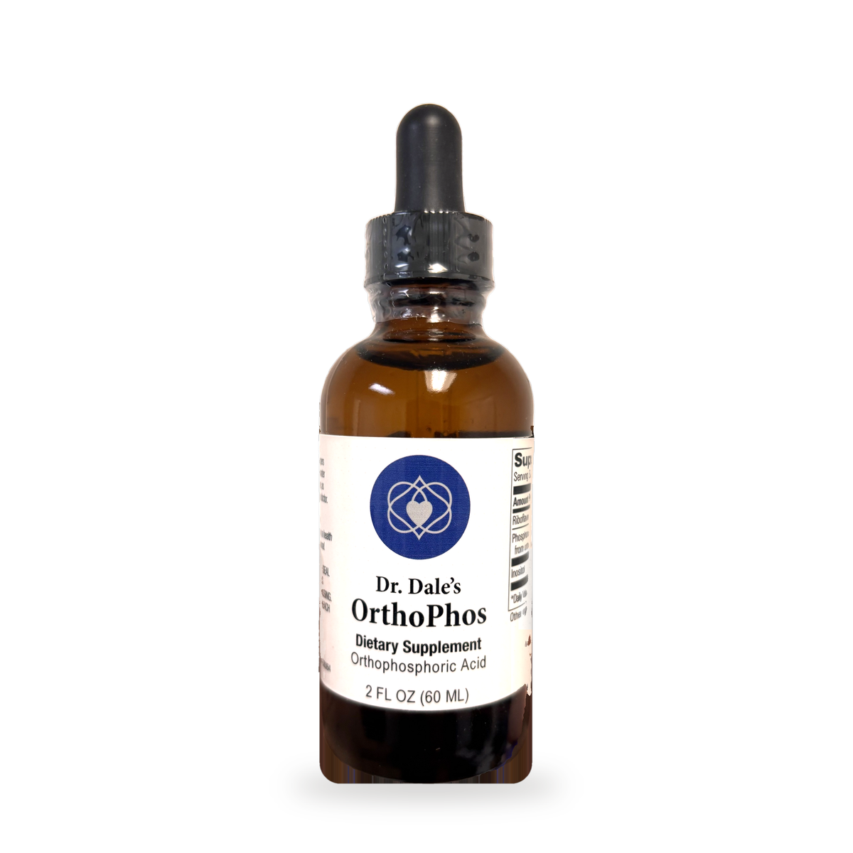 Dr. Dale's OrthoPhos dropper bottle on white background