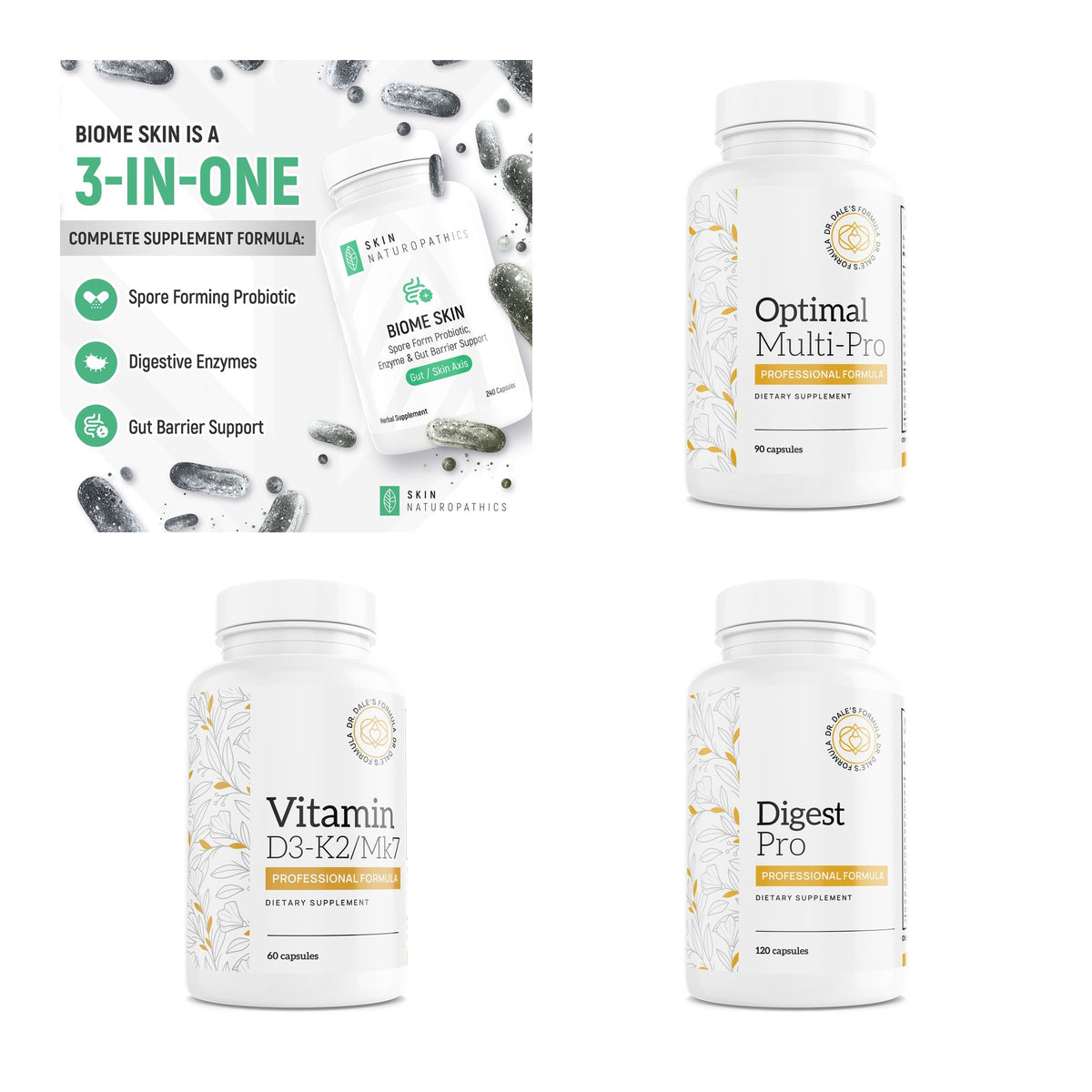 Eczema and Psoriasis Skin Maintenance Pack contents