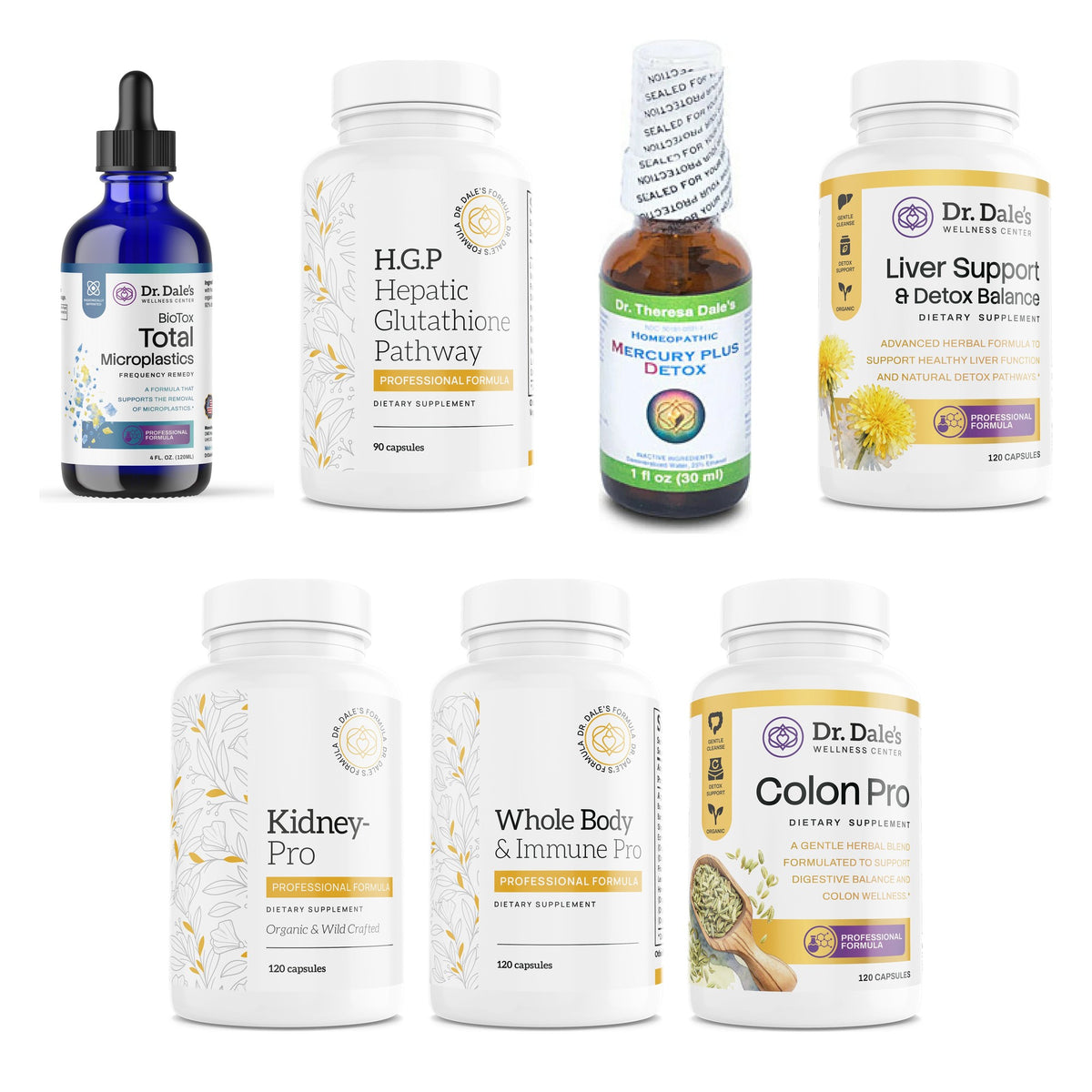 Master Environmental Detox Protocol Pack contents